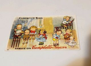 Heart Warming Vintage Campbells Kids 1909 Advertising Sign Post Card