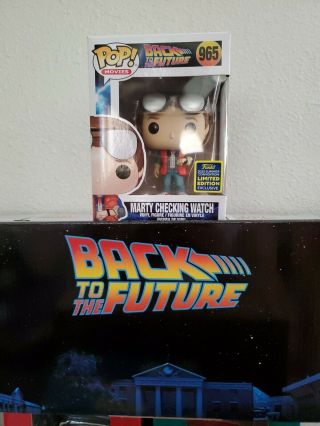 Funko Pop Marty Checking Watch Back To The Future 965 2020 Summer Convention