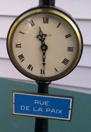Jaeger Le Coultre Rue De La Paix Street Lamp Table Clock Swiss wBox 2