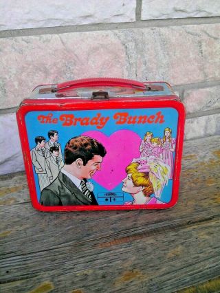 1970 The Brady Bunch Vintage Metal Lunch Box No Thermos