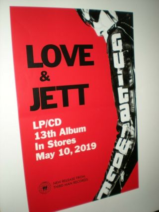 Posters By Joan Jett Love & Jett Black Hearts For The Bands Tour Album Cd ^