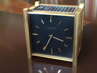1970s Patek Philippe Solar Powered Desk Clock