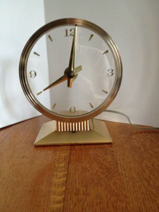 Round Art Deco Clock From The 50 