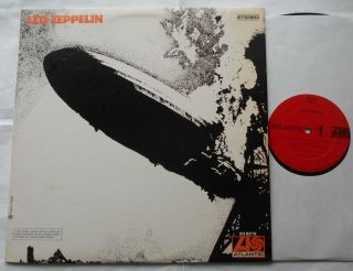 Canada Led Zeppelin I Red Label 1969 1st Press Lp Hard Rock Vinyl