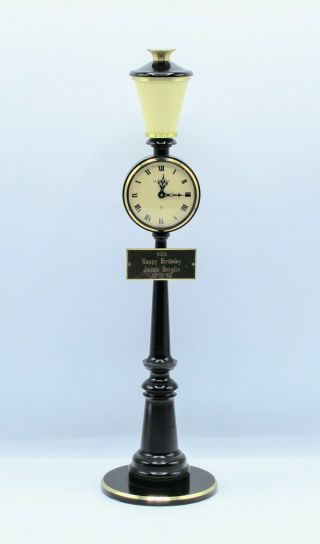 Jaeger - Lecoultre Street Lamp Clock Black And Gold 8 Day