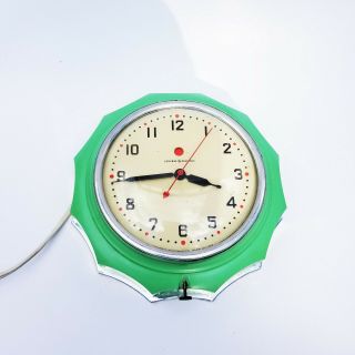 Vintage Colored General Electric Mid Century Kitchen Wall Clock