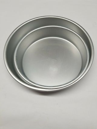 Wilton Aluminum Pan 10 - Inch & 8 " Round Cake Pans,  Set Of 2