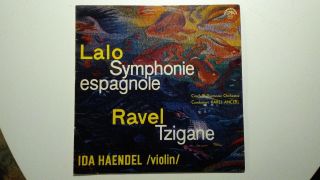 Lalo Ravel Ida Haendel Violin Supraphon 50615 Stereo Czech Lp -