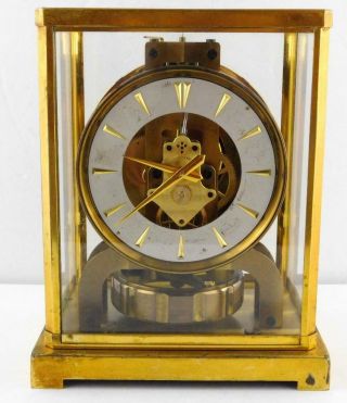 Jaeger Lecoultre Cie Atmos Mantle Clock Model 526 - 5 Serial 76077 Not Running
