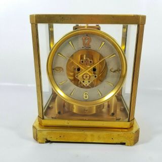 Vintage Lecoultre Atmos 15 Jewel Clock Not Running For Repair/parts