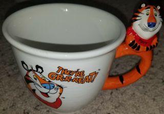 Kellogg Tony The Tiger Cereal Bowl Coffee Mug Frosted Flakes Ceramic Mascot 2001