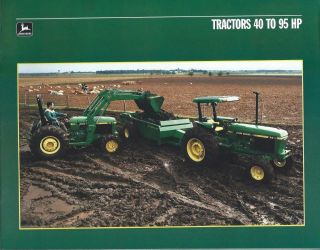 Farm Tractor Brochure - John Deere - 1250 2155 Et Al - 40 - 95 Hp - C1988 (f3491)