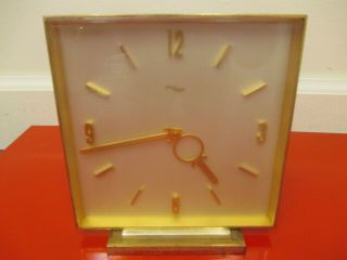 - - - " Imhof " - - - - Swiss Made - - Mantel - - Desk - - Clock 15 Jewels,