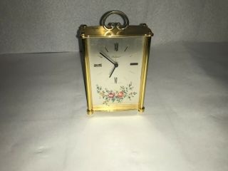 Vintage Bucherer Swiss Imhof Reuge Music Box 8 Day Musical Alarm Desk Clock