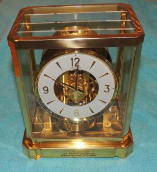 Jaeger Lecoultre Atmos Mantle Clock Model 528 - 6 139923 L@@k