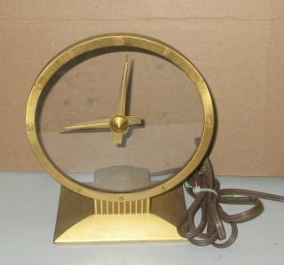 Vintage Jefferson Mystery Golden Hour Electric Mantle Clock 580 - 101