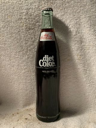 Full 16oz Diet Coca - Cola Acl Soda Bottle Nashville,  Tn