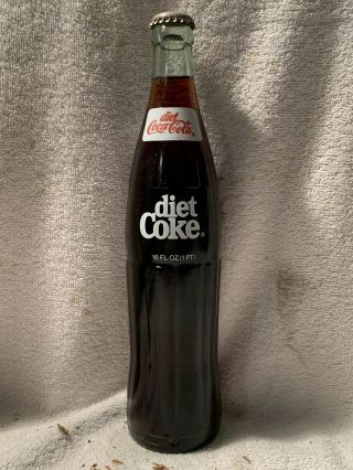 Full 16oz Diet Coca - Cola Acl Soda Bottle Middlesboro,  Ky