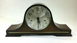 Vtg Mantle Clock Linden Triple Chime Cuckoo Clock Co West Germany Wood Key Ds72