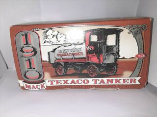Ertl 1910 Mack Texaco Tanker Bank Die Cast 12 In Series 1995 Box