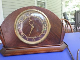 Seth Thomas " Art Deco " Mantle Electric Clock Vintage Large 14”