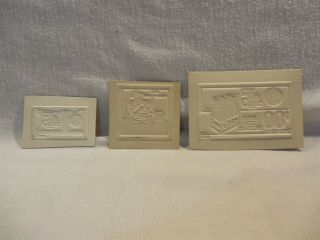 Vintage 1940s - 1960s Coca - Cola Carboard Advertisement Printing Plates Set Of 3