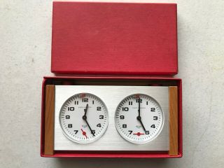 Vintage Heuer Chess Champion Master Timer Competition Clock Swiss Looping Stop