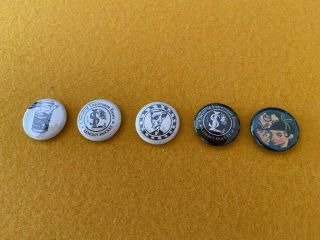 Lemony Snicket Set Of 5 Rare Promotional Pins - A Series Of Unfortunate Events