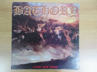Bathory - Blood Fire Death Korea Vinyl Lp Rare Sleeve And Label