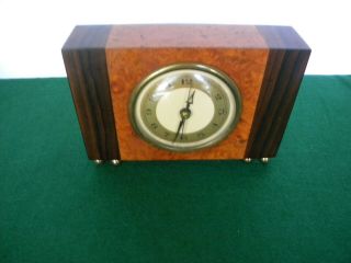 Early Gilbert Rohde for Herman Miller Clock w/ Maidou Burl & Macassar Ebony Case 2