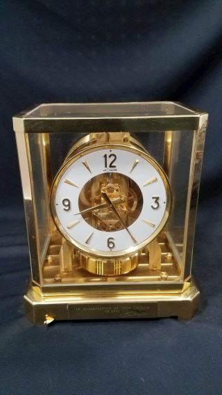 Lecoultre & Cie Atmos 528 - 8 Perpetual Motion 9.  5 " Mantel Clock