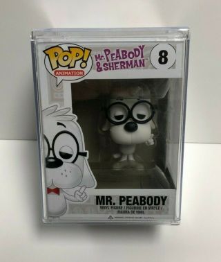 Mr.  Peabody 8 Funko Pop Mr Peabody & Sherman Figure Vaulted Plus Pop Protector