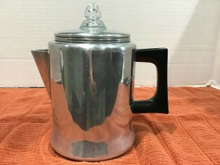 Vintage Kitchen Pride By Mirro - Aluminum Stove - Top 5 Cup Percolator 495