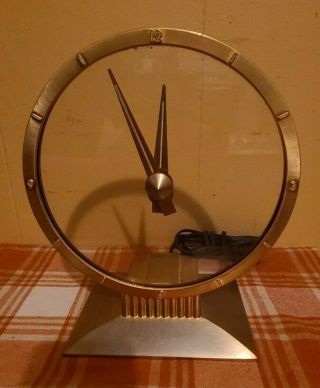 Mid - Century Modern Jefferson Golden Hour Mystery Clock