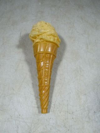 Vintage Oowaoo Cup Plastic Ice Cream Cone Display Off White