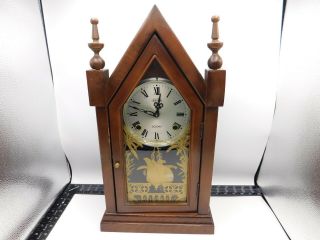 Vintage Stellar 30 Day Steeple Mantle Clock Korea