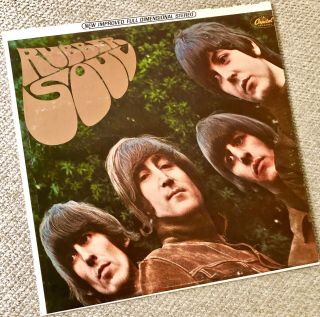 The Beatles " Rubber Soul " - - 1965 Vinyl Lp First Pressing - - Xlnt.