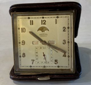 Angelus Folioluxe Stolz Bros.  Ldt.  Swiss Made Travel Clock Non - Moon Date