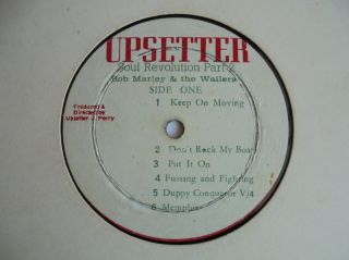 Bob Marley & The Wailers Soul Revolution Part 2 Upsetter Lee Perry,  Roots Lp