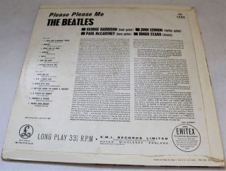 THE BEATLES ' Please Please Me ' 1963 Vinyl LP Black & Yellow Labels MONO - I03 3