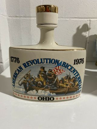 Vintage Jim Beam Ohio American Revolution Bicentennial Decanter