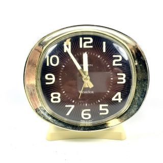 Vintage Usa Westclox Big Ben Mechanical Alarm Clock Space Age Wind - Up Chime