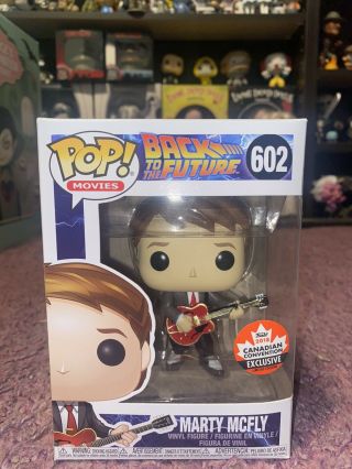 Marty Mcfly With Guitar Funko Pop Canadian Convention Damage