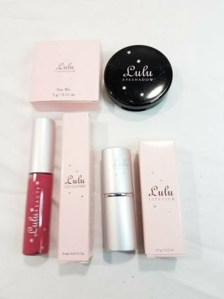 Lulu Beauty Makeup Set Lipstick Lip Lustre & Eyeshadow
