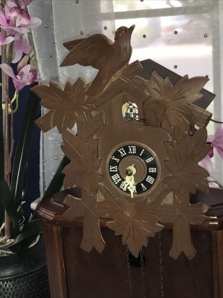 Vintage Cuckoo Clock Mfg.  Co.  Inc.  Made In Germany Parts And Repair.  No Weights