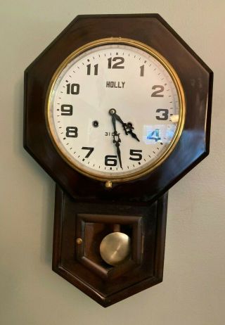 Vintage Korean Legant Pendulum & Chime Wall Clock 31 Day