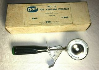 Ice Cream Disher Vintage Scoop Don 16 16 Molded Handle W Box Exc