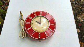 Vintage Mid Century Modern Ge Kitchen Clock