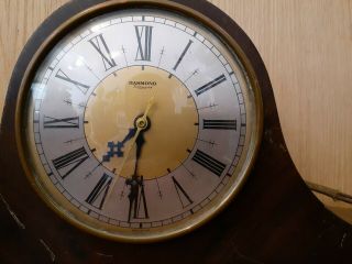Vintage Hammond Bichronous Electric Mantle Clock Type B - 2 Roman Numeral Face