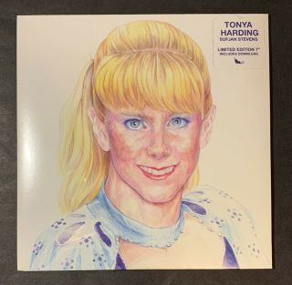 Sufjan Stevens - Tonya Harding 7” Blue Marbled Vinyl Limited Rare